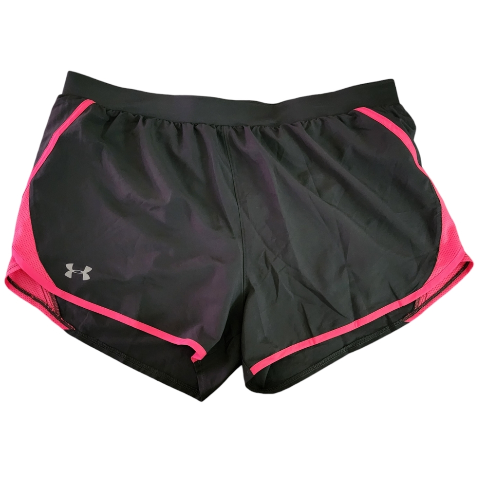 XXL New Under Armour Gray Pink Fly By 2.0 Athletic Running Shorts